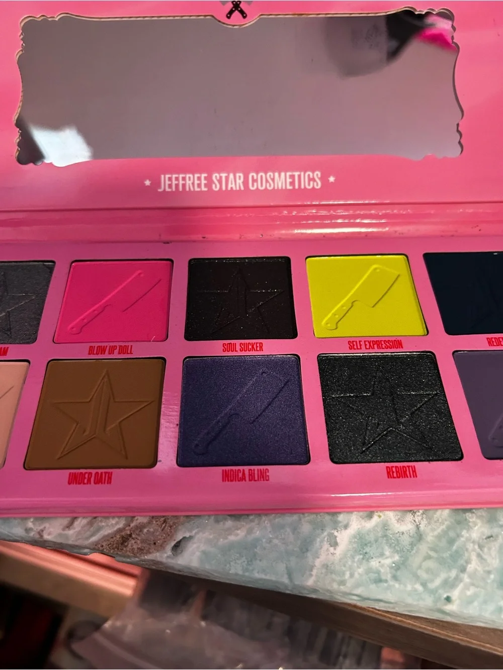 Jeffree Star Beauty Killer 2 Eyeshadow Palette - Pink, Gray, Red Accents